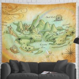 Neverland Map Tapestry ✨